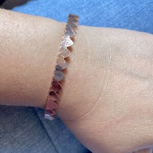 Bracelet rose gold tone cuff bracelet
